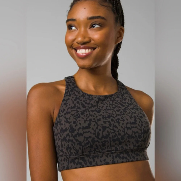 NWT Prana Chakara Support Bra Dark Wild Iron Size S - Picture 2 of 6